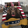 [AI Generated] Labrador with a bowl from US Bedding Set