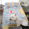 [AI Generated] Westie From Illinois Bedding Set