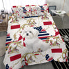 [AI Generated] Maltese Dog Georgia Print Bedding Set