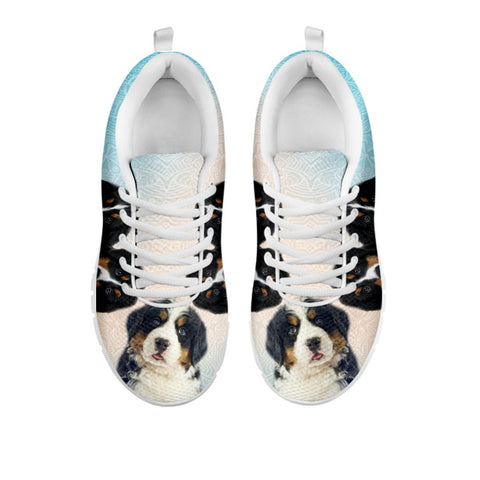 Amazing Three Bernese Mountain Dog Print Running Shoes For WomenFor 24 Hours Only