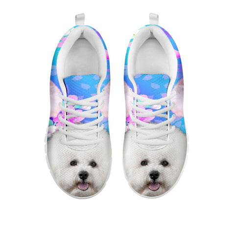 Cute Bichon Frise Print Sneakers For WomenFor 24 Hours Only