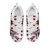 Amazing Borzoi Dog With Red Dots Print Running Shoes For WomenFor 24 Hours Only