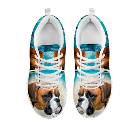 Boxer Dog Print Sneakers For WomenFor 24 Hours Only