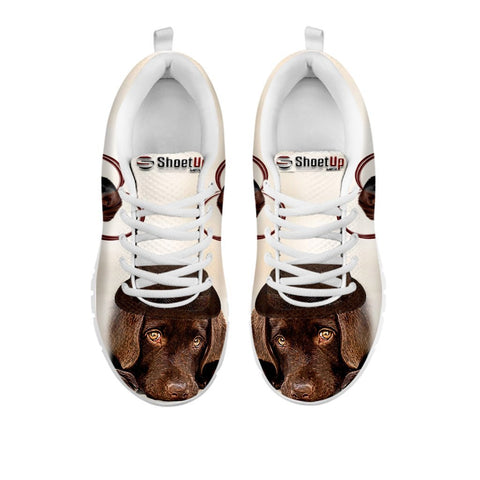 Cute Chocolate Labrador Print Running Shoes For Women For 24 Hours Only