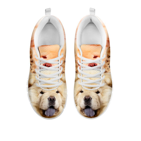 Cute Chow Chow Print Sneakers For WomenFor 24 Hours Only