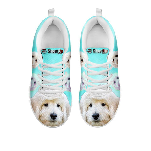 Smiling Goldendoodle Print Sneakers For WomenFor 24 Hours Only