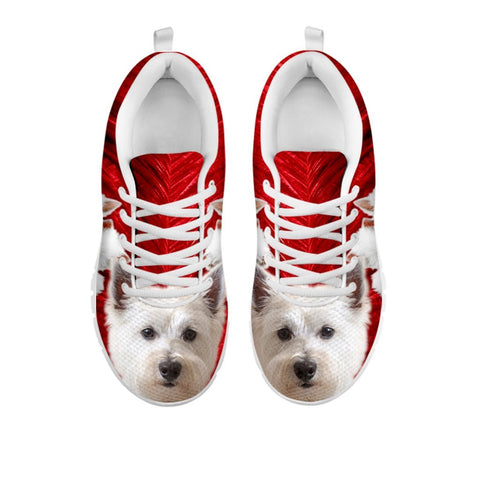 Cute West Highland White Terrier Print Sneakers For WomenFor 24 Hours only