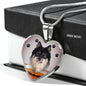 Finnish Lapphund Print Heart Pendant Luxury Necklace