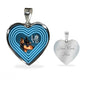 Miniature Pinscher Dog Print Heart Charm Necklaces