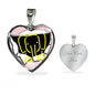 Cute Baby Elephant Art Print Heart Charm Necklaces