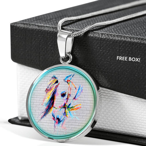 Horse Painting Print Luxury Necklace