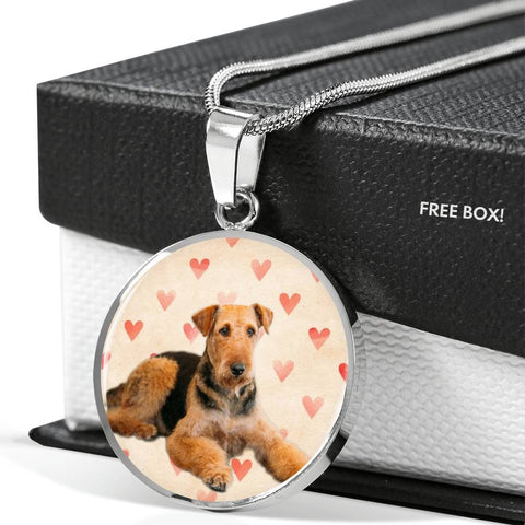Airedale Terrier Print Luxury Necklace