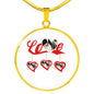Japanese Chin Print Luxury Necklace