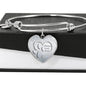Paws Art Print Heart Pendant Luxury Bangle