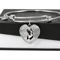 Boston Terrier Print Heart Pendant