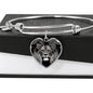 Lion Grey Art Print Heart Pendant Bangle