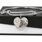 Appaloosa Horse Print Heart Pendant Luxury Bangle