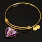 Horse Designer Art Print Heart Pendant Bangle
