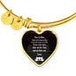 Cute Cat Print Heart Pendant Luxury Bangle