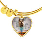 Berger Picard Print Luxury Heart Charm Bangle