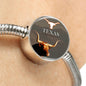 Texas Longhorn Cattle (Cow) Print Circle Steel Bracelet