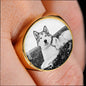 Alaskan Malamute Print Signet Ring