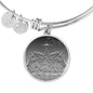 Morgan Horse Print Circle Pendant Luxury Bangle