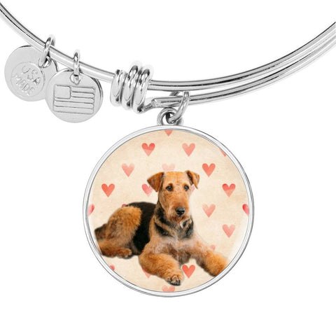 Airedale Terrier Print Luxury Bangle
