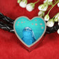 Cute Dolphin Fish Print Heart Charm Braided Bracelet