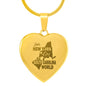 NY girl in SC World - Heart Shaped Pendant