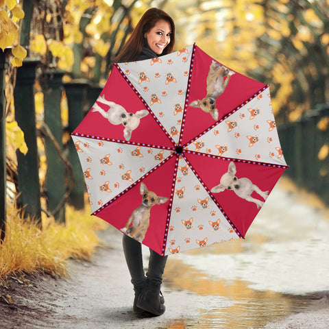 Chihuahua Patterns Print Umbrellas