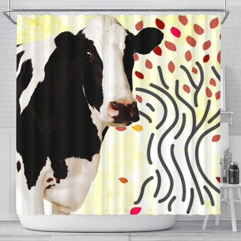 Holstein Friesian cattle (Cow) Print Shower Curtain