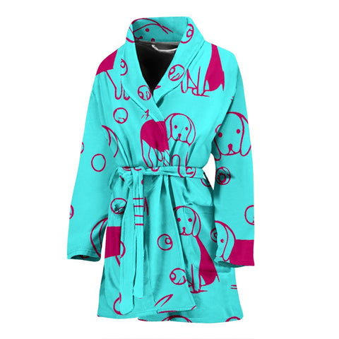 Beagle dog Print Women's Bath Robe