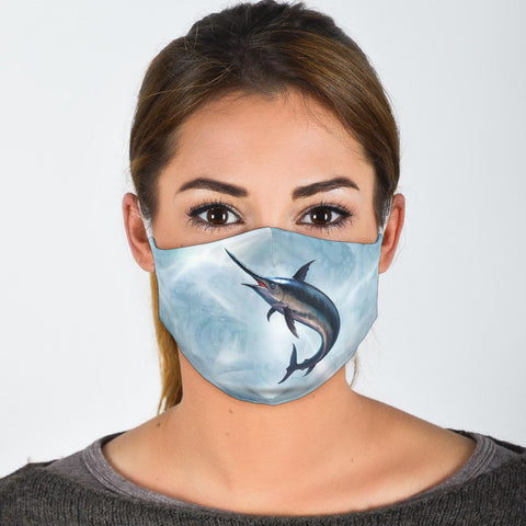 Amazing Swordfish Print Face Mask