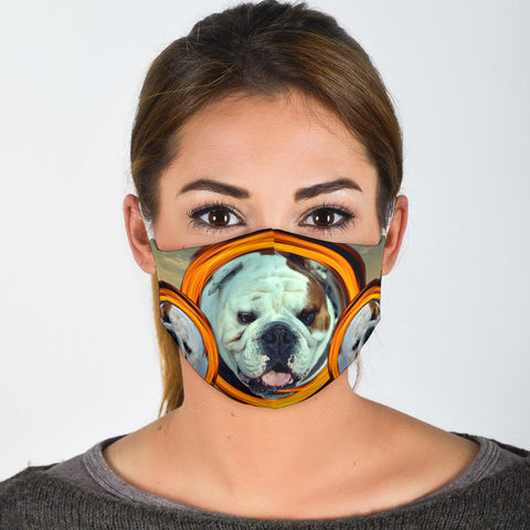 Bulldog Print Face Mask