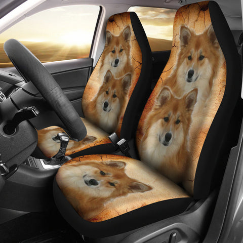 Icelandic Sheepdog Print Car Seat Covers