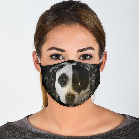 Cute Staffordshire Bull Terrier Print Face Mask