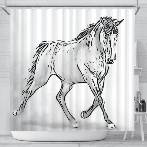 Amazing Tennessee Walking Horse Print Shower Curtain