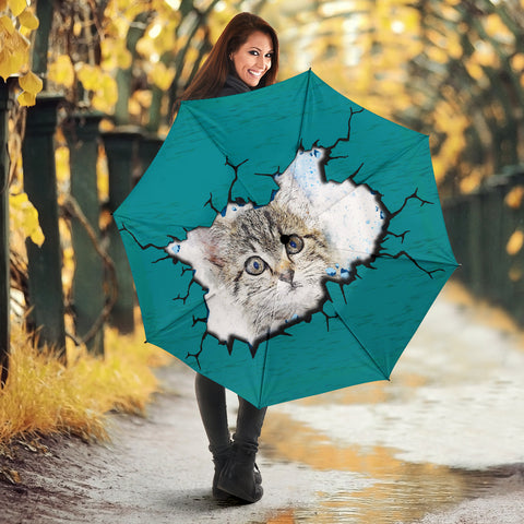 Amazing Cat Art Print Umbrellas