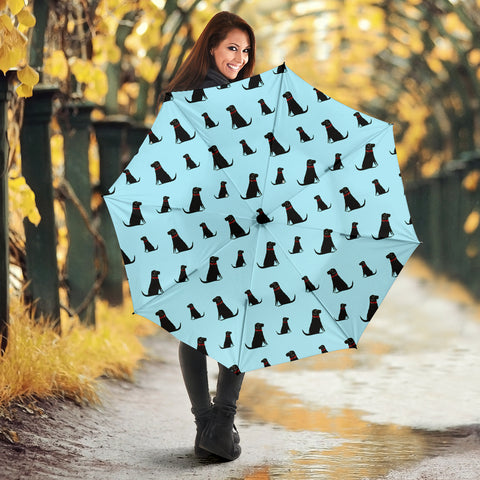 Labrador Retriever Dog Pattern Print Umbrellas