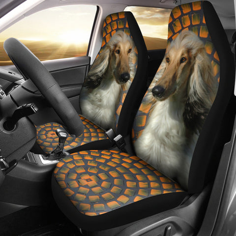 Afghan Hound Golden Print Car Seat Covers