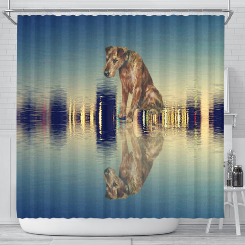 Amazing Irish Terrier Dog Print Shower Curtain