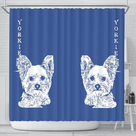 Yorkshire Terrier (Yorkie) Print Shower Curtain