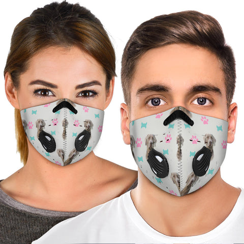 Weimaraner Print Premium Face Mask