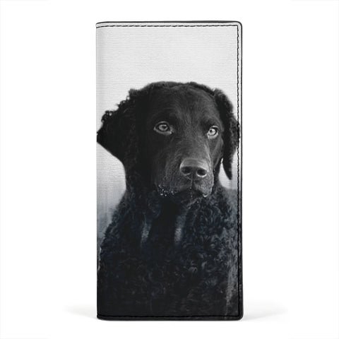 Curly Coated Retriever Print Women's Leather Wallet