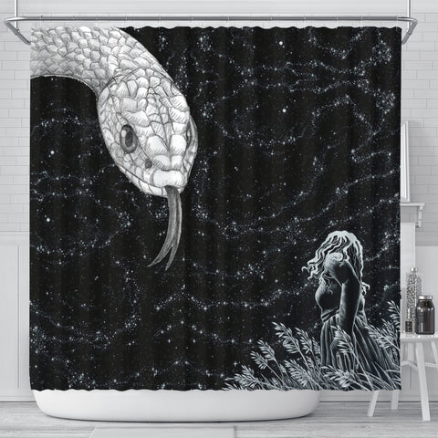 Amazing Snake Print Shower Curtain