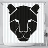 Amazing Leopard Design Print Shower Curtains