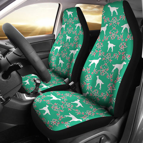 Irish Setter Dog Floral Print Car Seat Covers