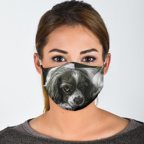 Cavalier King Charles Spaniel Print Face Mask