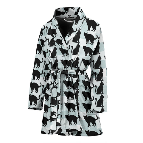 Cat Patterns Print Women's Bath Robe